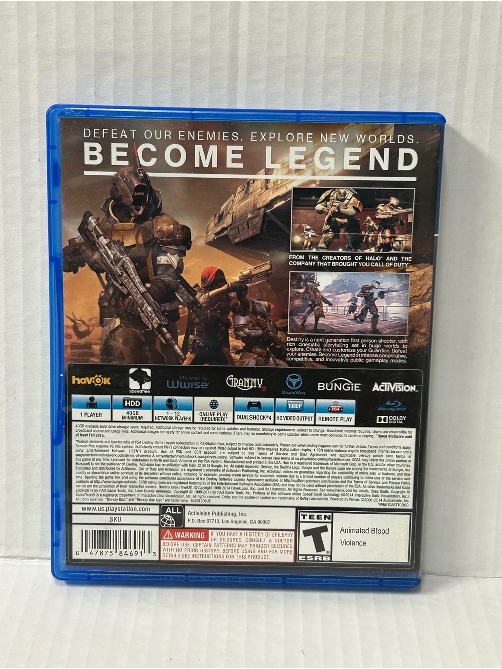 Sony PS4 Destiny Video Game - Picture 2 of 4